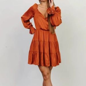 NWT Burnt Orange Cocktail Dress